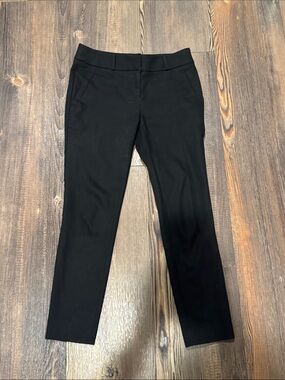 LOFT Black Straight Leg Ponte Pants